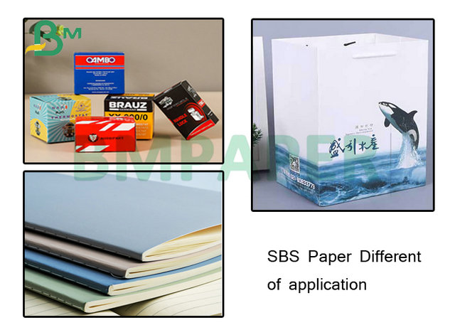 250gsm 300gsm 350gsm Solid Bleach 23"x 35" SBS Paper For Pharmaceutical Packaging