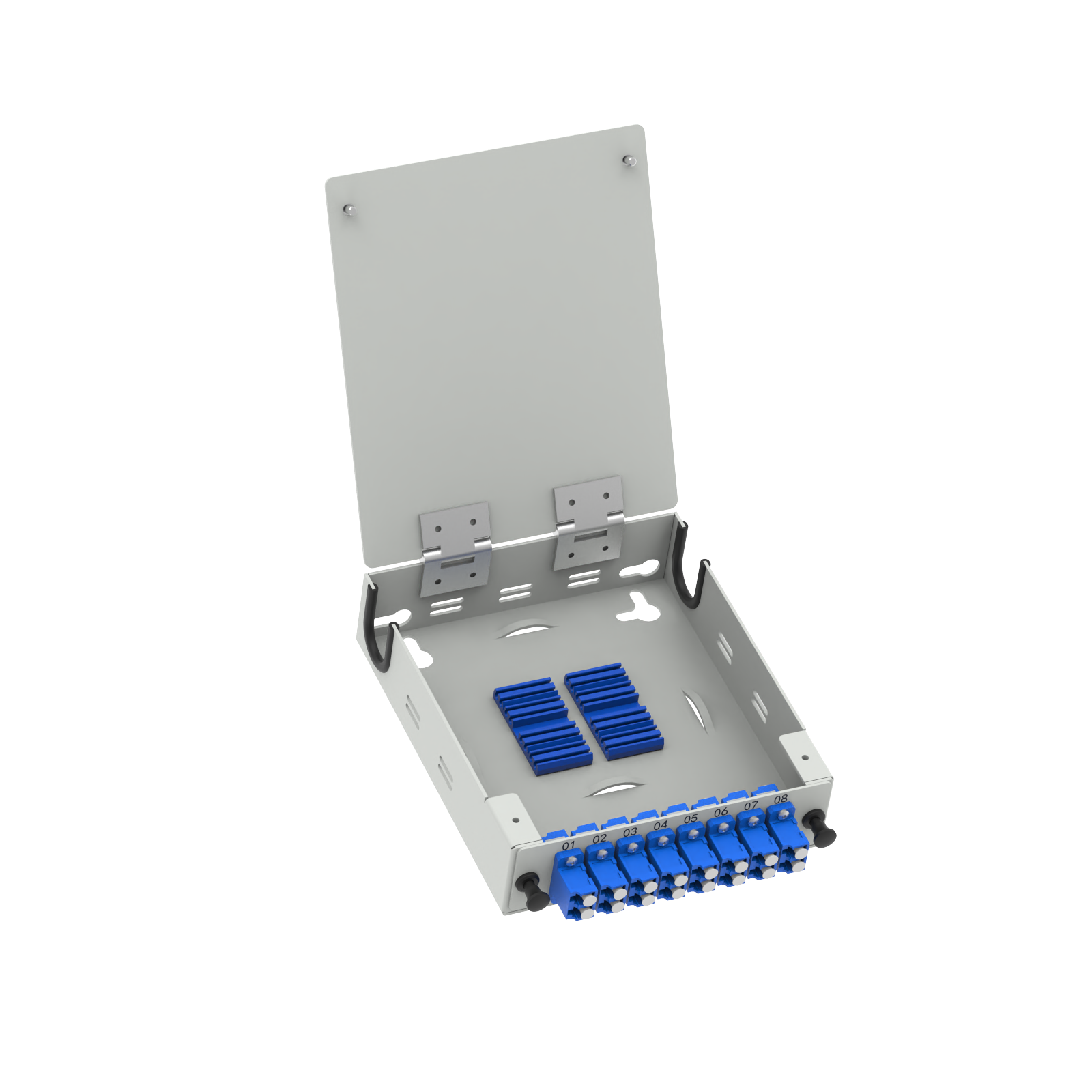 FTTX Distribution Network Distribution Box with 8 Cores Fiber Optic FTTH Terminal Box
