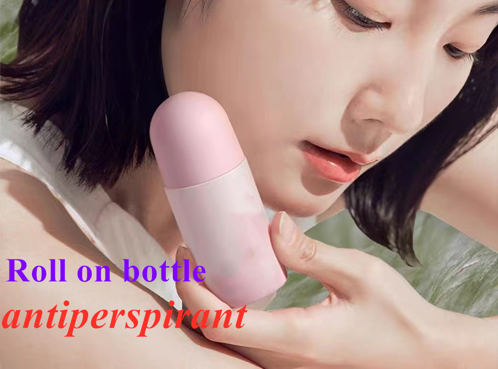 50ml 60ml Black Empty HDPE Plastic Roll on Deodorant Antiperspirant Bottle with Black Lid