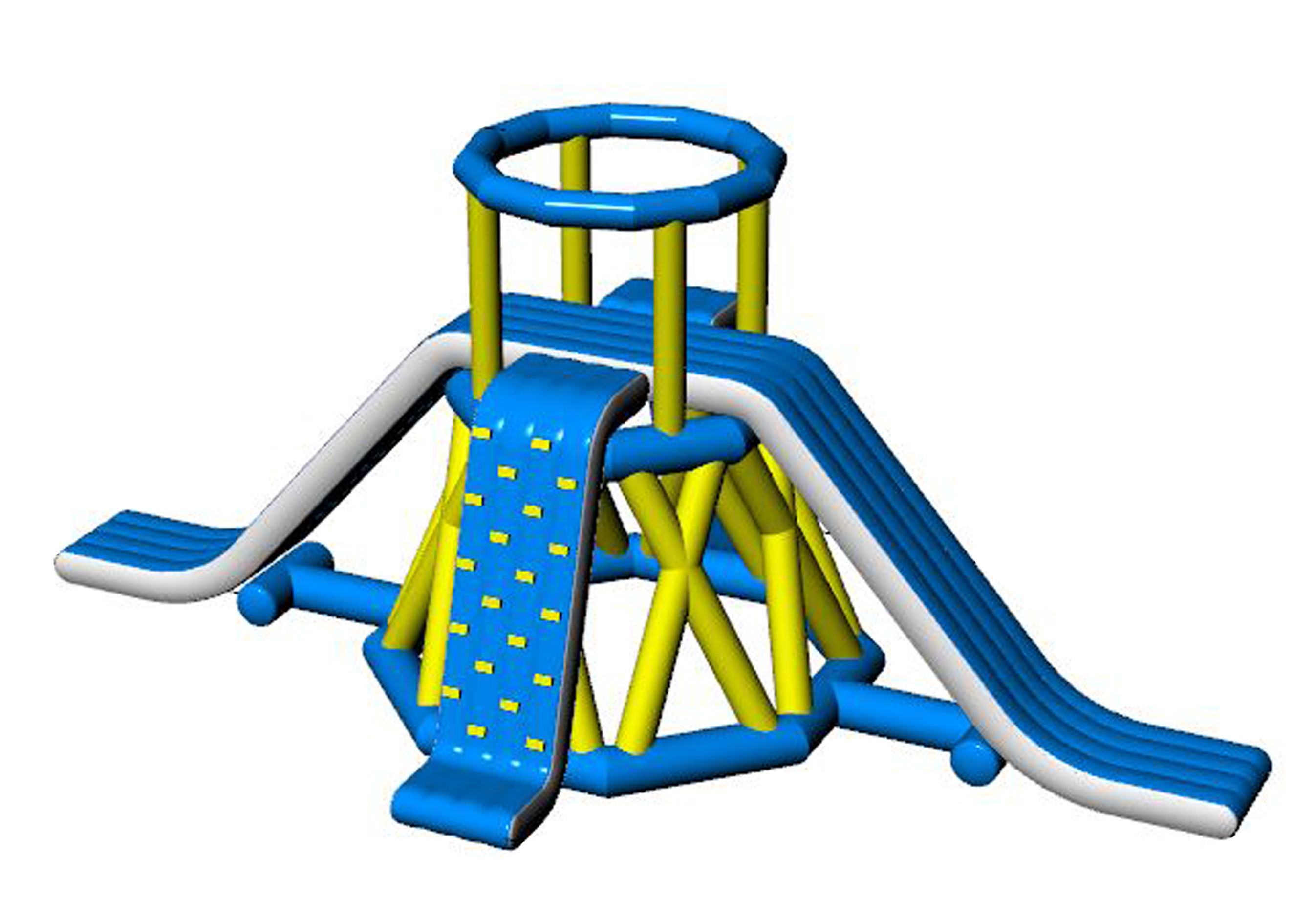 0.9mm Pvc Tarpaulin Inflatable Aqua Park / Blow Up Water Park For Outdoor
