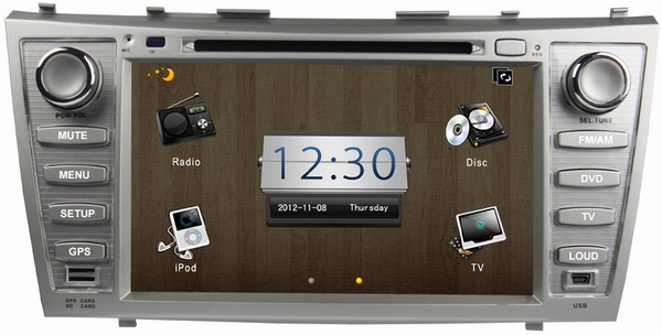 Wince 6.0 car Stereo Sat Nav for Toyota Camry 2007-2011 with auto radio gps double din DVD Player OCB-8006