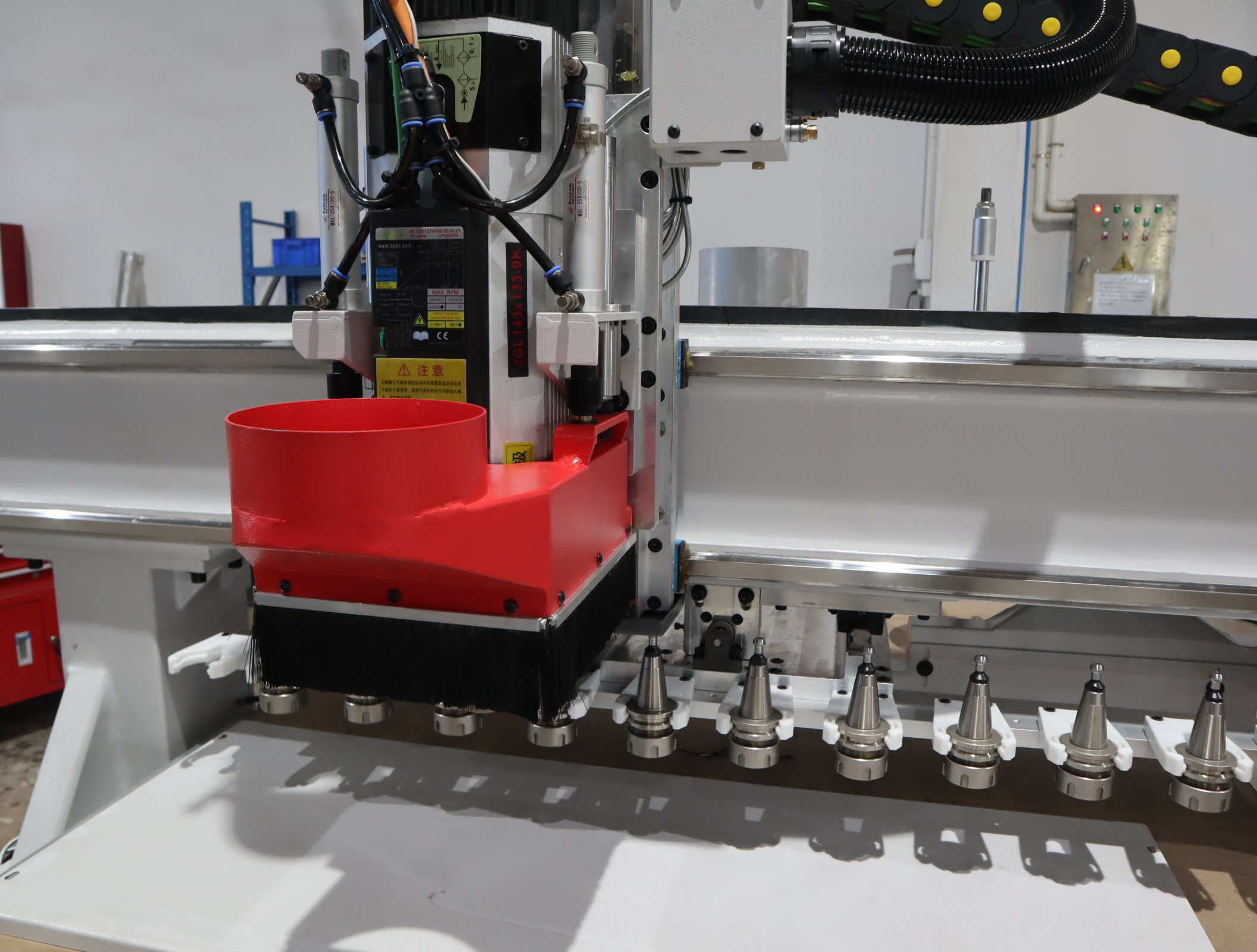 ACM Fabricated CNC Panel Router Flexible With Labeling System Loading Unloading 26kw