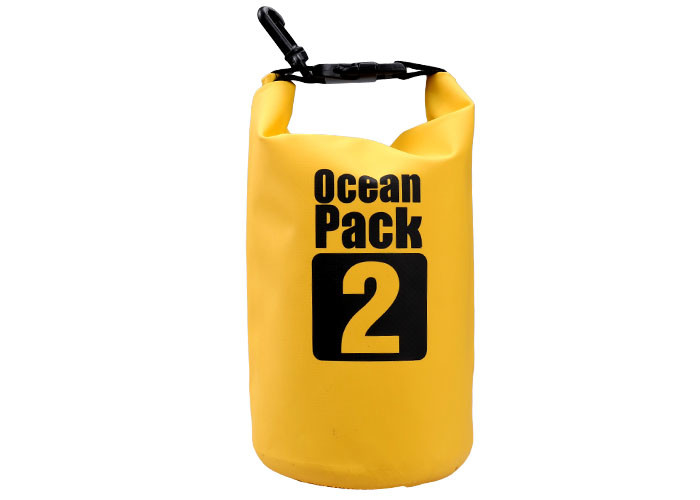 2l Lightweight Roll Top Dry Bag For Swimming Diving 500d Pvc Material