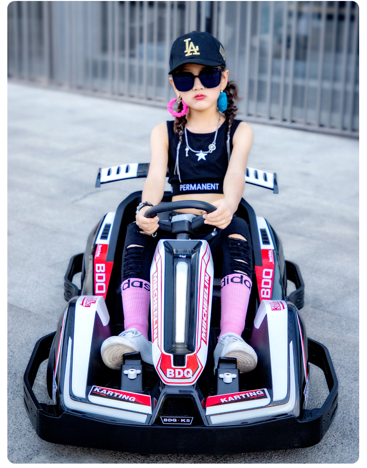 G.W. N.W 19kg/16kgs Kids Outdoor Electric Go Kart Car 12V Battery Power and 4 Wheels