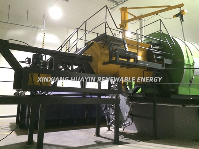Small Pyrolysis Plant Plastic Waste To Fuel , CE Waste Tire Recycling Plant