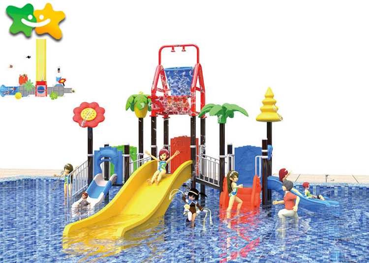 Indoor Outdoor Children'S Outdoor Water Slides Galvanized Pipe Strong Structure