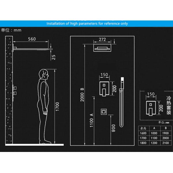 Brushed Gold Black Silver Embedded OEM Concealed Basin Mixer