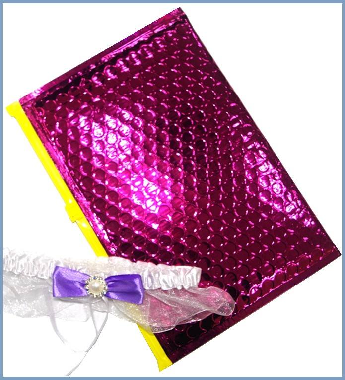 Reusable Metallic Matte Glossy Holographic Zip lockk Bags, Reclosable Cosmetic Packing Bubble Pouch Slider Zipper