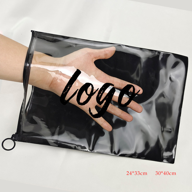 Customized PVC Plastic Zipper Bag Waterproof Degradable Pouch