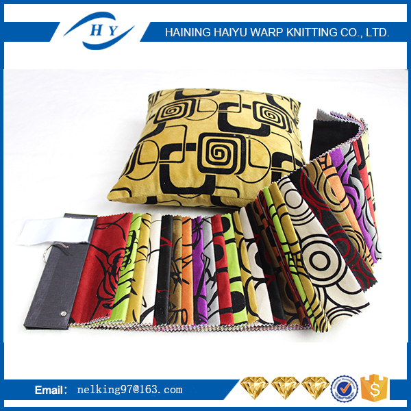 New fashion polyester flocked taffeta fabric,plush velboa fabric for garment