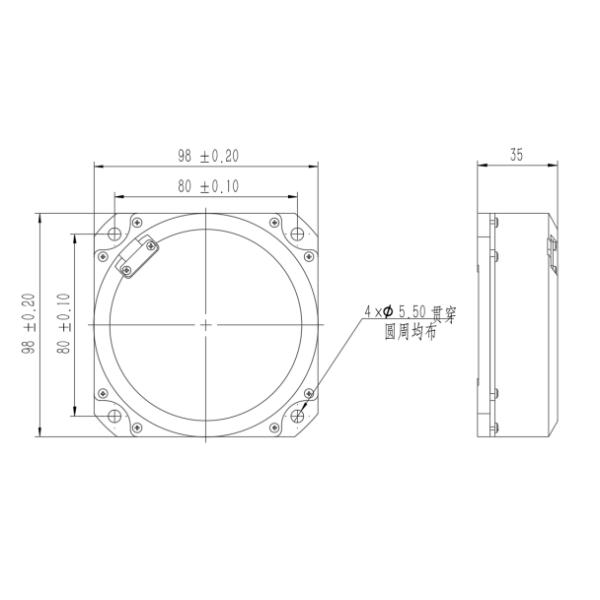 High Sensitivity Single Axis Gyroscope RS232 Output Fiber Optical Gyro Industrial JT98B