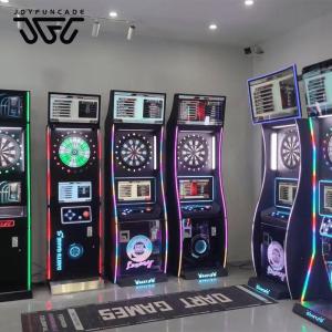 Dart Arcade Cabinet Featuring Promotional Media Display Multilingual Interface