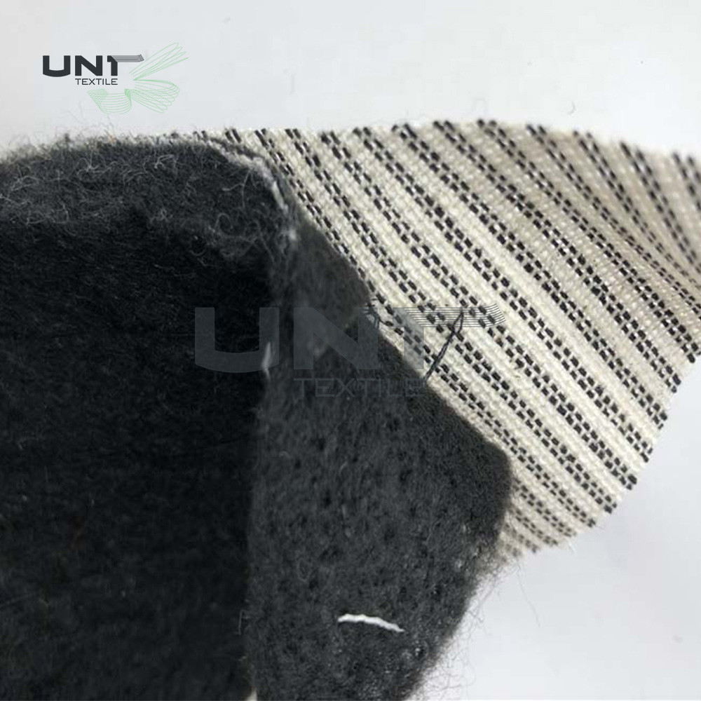 Hair Interlining Sewing Shoulder Pads For Men's Suits With Black / White Color