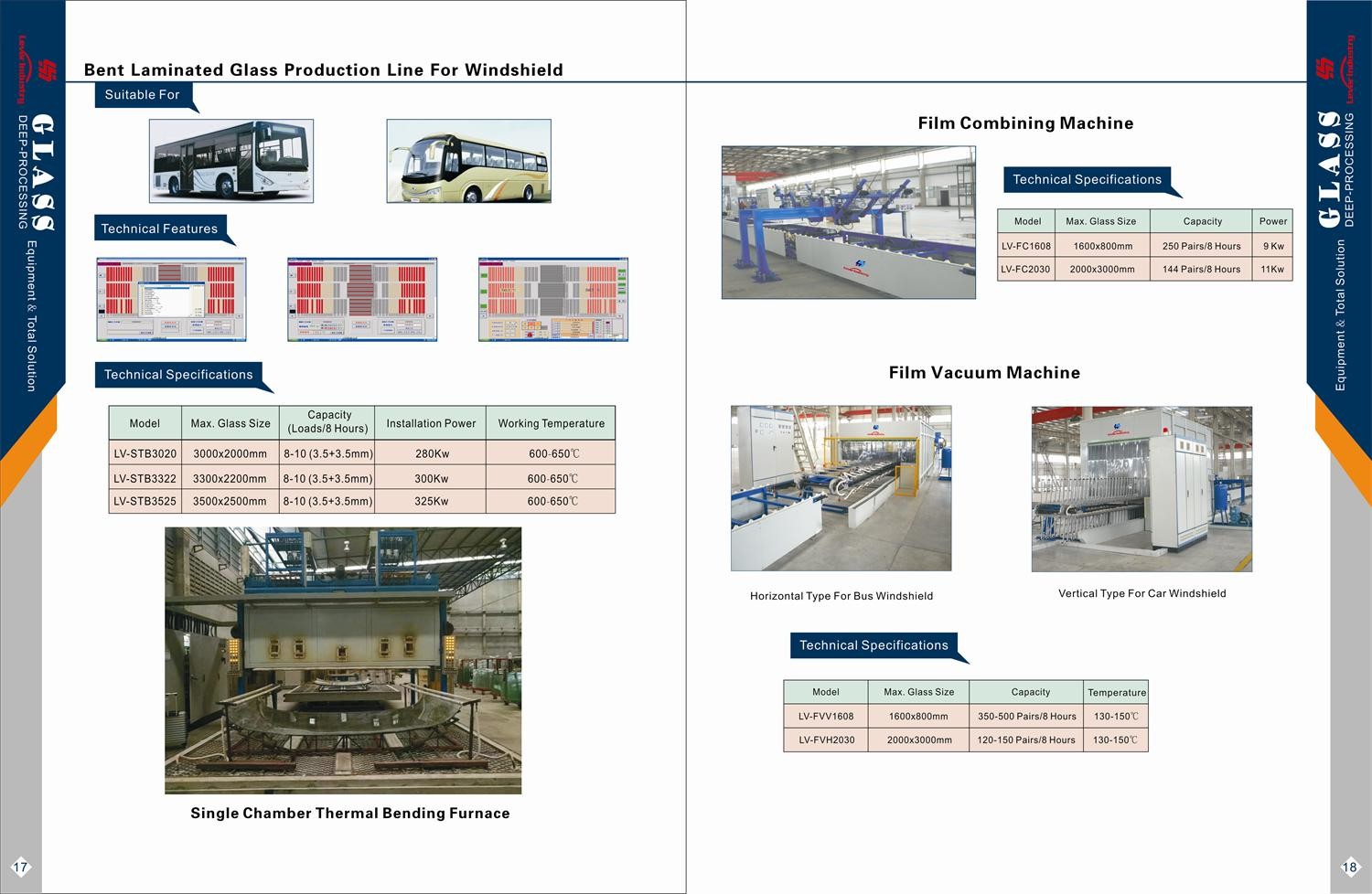 Bus Front Glass Thermal Bending Furnace for Bus Windshield 1800 x 2800mm