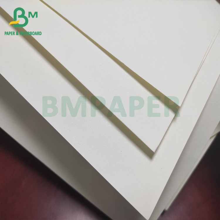 cream uncoated paper