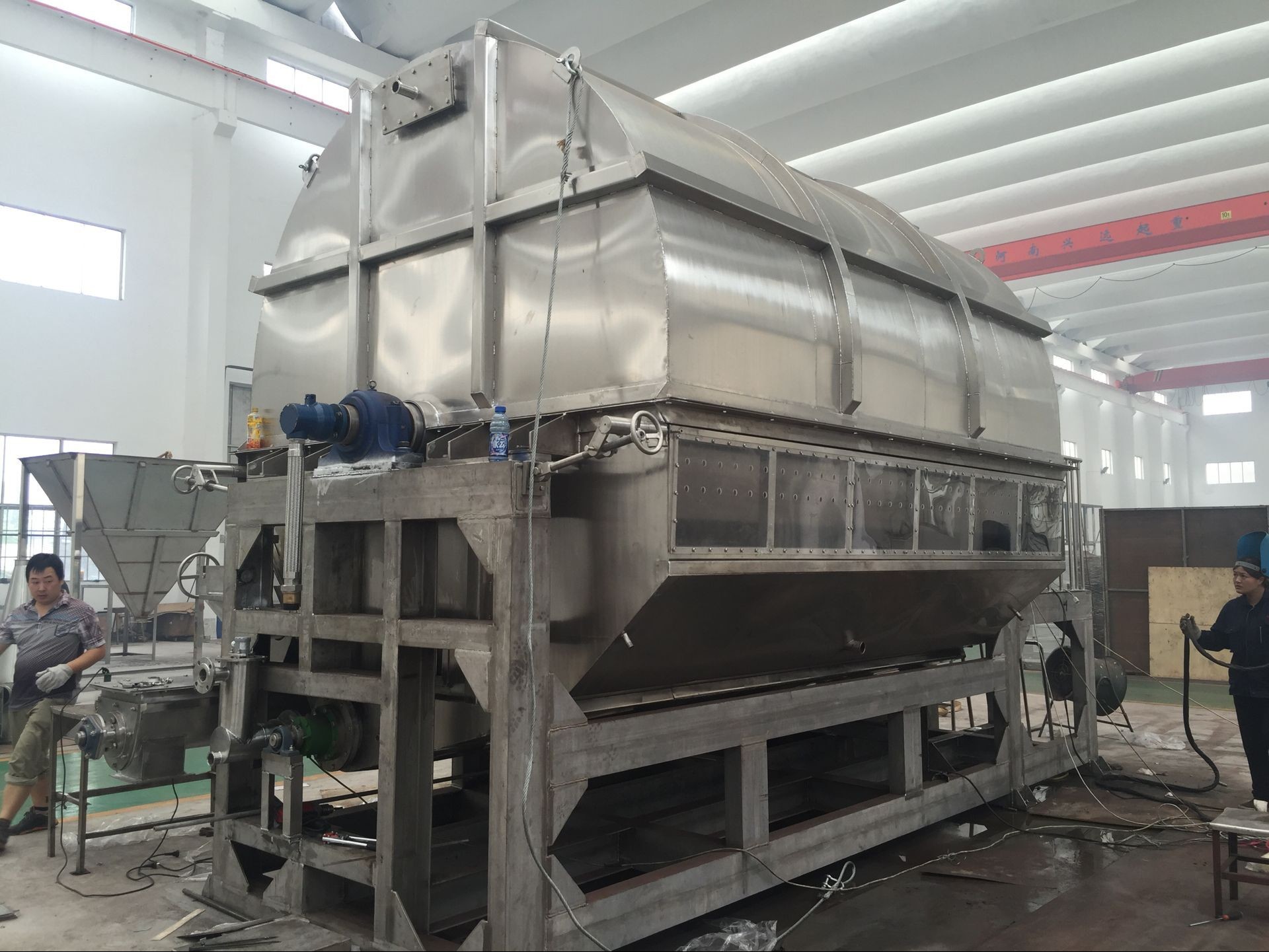 Mirror Polish Foodstuff Rotary Drum Dryer Machine SS304 ，SS316