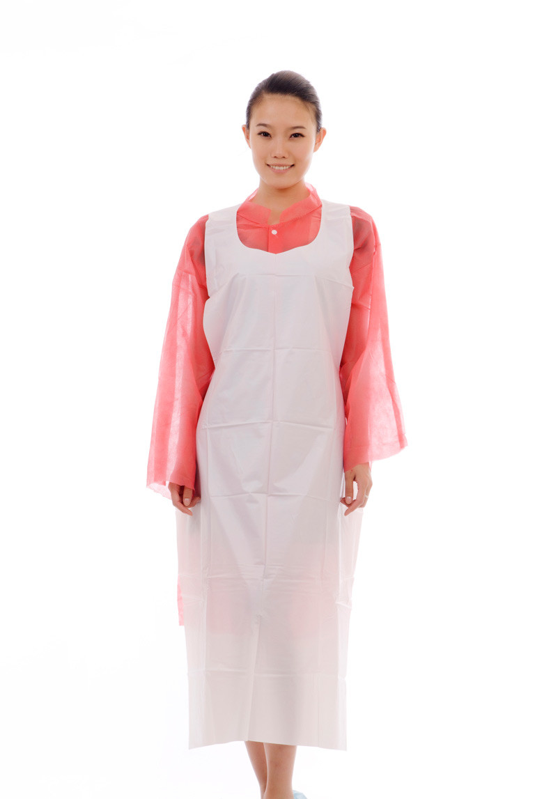 Anti Dust 0.08mm Polyethene Disposable Aprons ISO13485