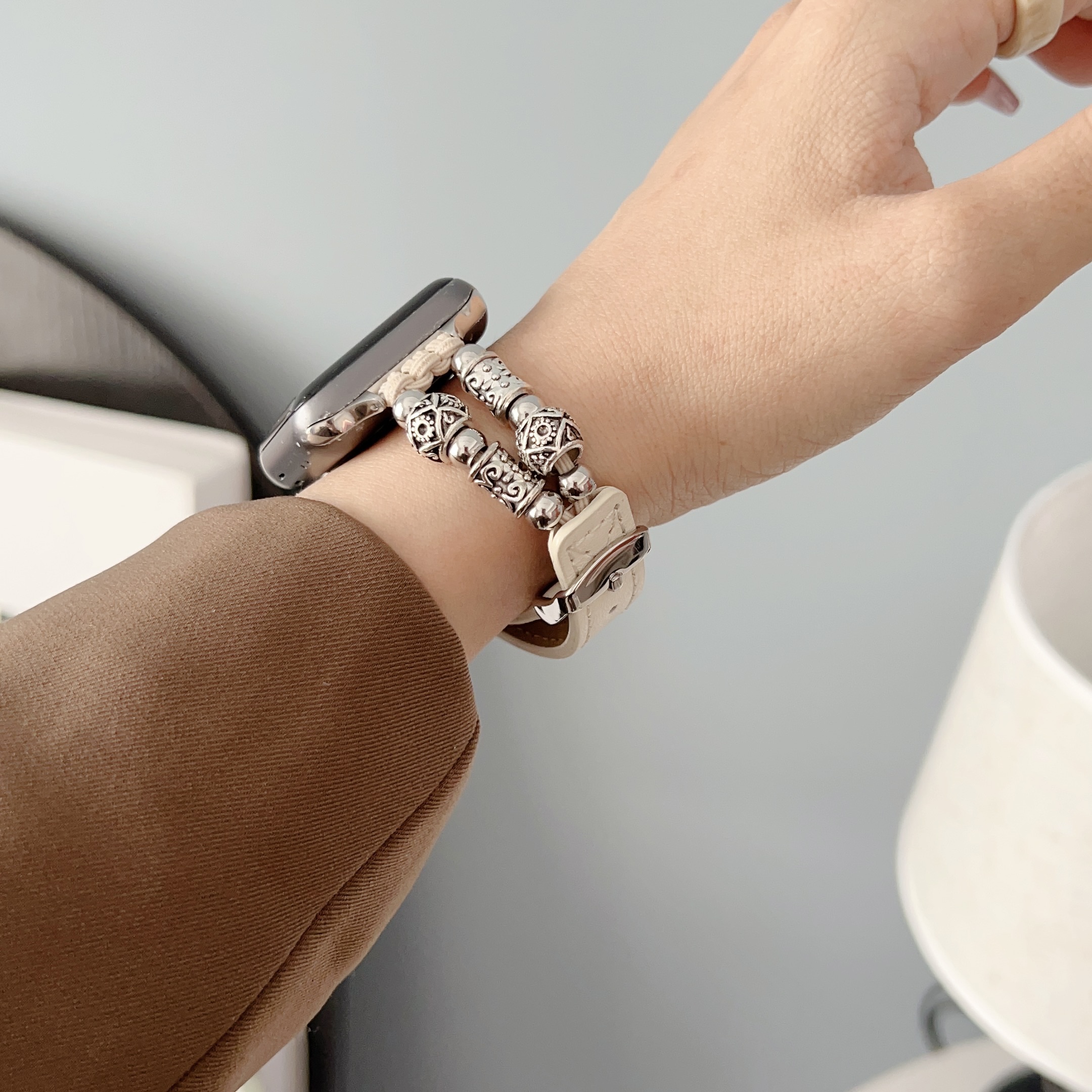 38mm Band Width Leather Strap Watchband for iWatch Luxury Design