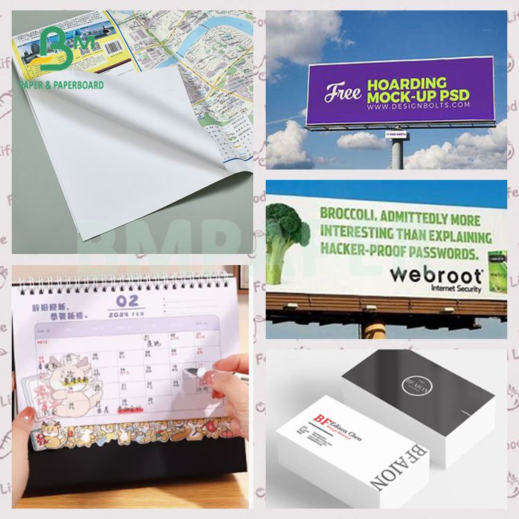 130mic White Inkjet Offset Printing Synthetic Paper Poster Material