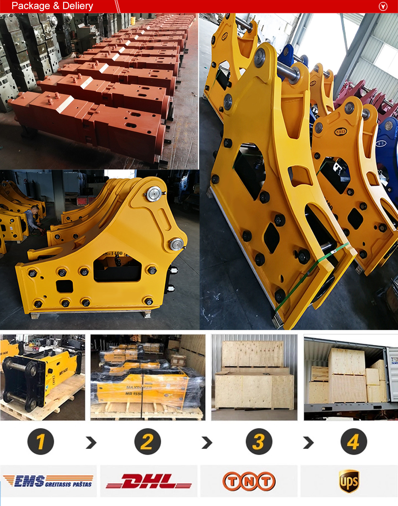 What is the best way of breaking concrete building bridge pile?BYD145 excavator hydraulic breaker