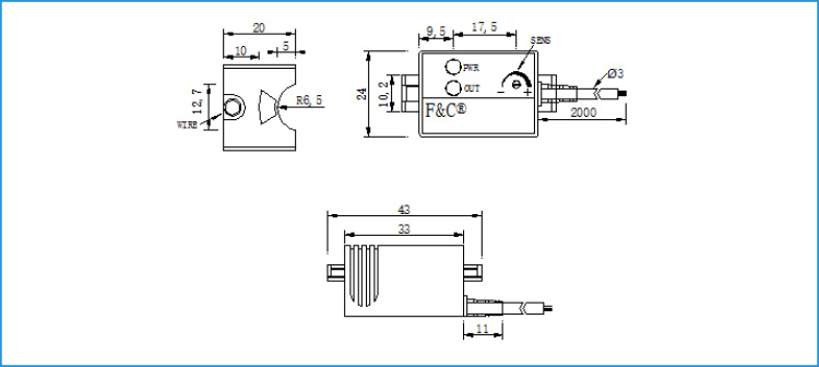  Pipe Detection Capacitive Proximity Sensor NPN NO 12mm Capacitive Switch