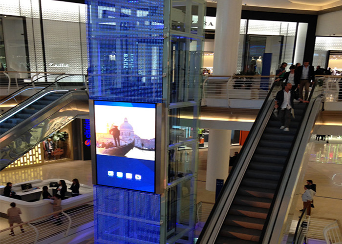 Shopping Center RGB LED Transparent Display Custom Size 3000cd/m2