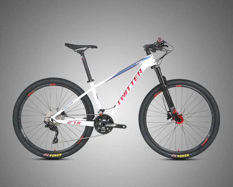 30 Speed Big Tires 27.5 Inch Off Road Mountain Bike Carbon Fiber Frame No Fold