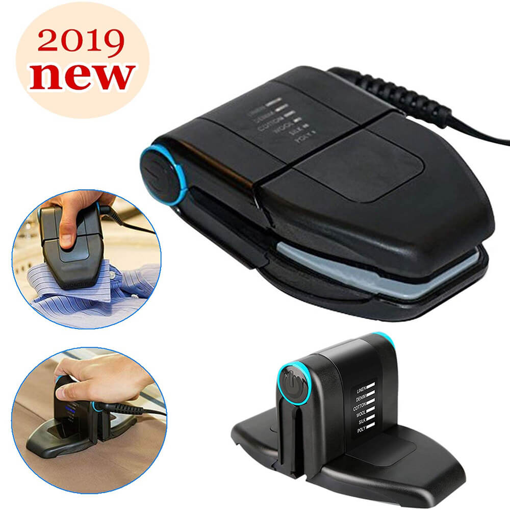 Collar Perfect Mini Iron Compact Touchup Garment Steamer for On-the-Go Wrinkle Removal