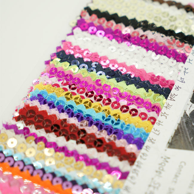 Polyester Based Reversible Sequin Fabric Anti Static Quick Dry