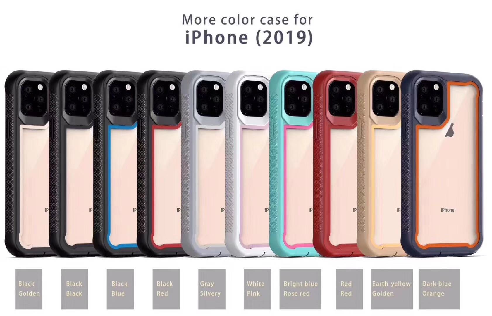 2020 For Iphone 11 Pro Max Custom Clear Hard PC Cover for Transparent Cell Phone Case