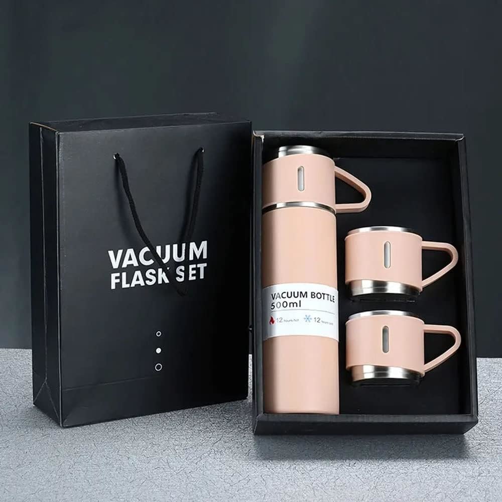 Double Wall Insulation Ceramic Mug Cup 2 In 1 Tumbler 500ml