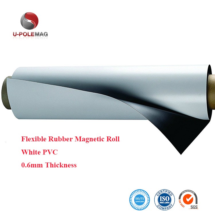 0.1mm Adhesive Thickness Isotropic Flexible Rubber Magnetic Squares with Adhesive