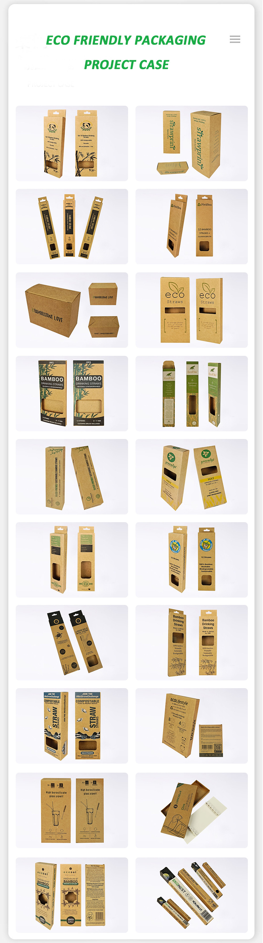 Eco Paper Custom Packaging Solutions Glossy Matt PP Finishing