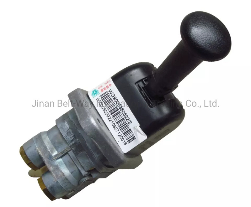 Sinotruk/Shacman/Camc/FAW Heavy Truck Parts Weichai Yuchai Marine Engine HOWO Hand Brake Valve Wg9000360522