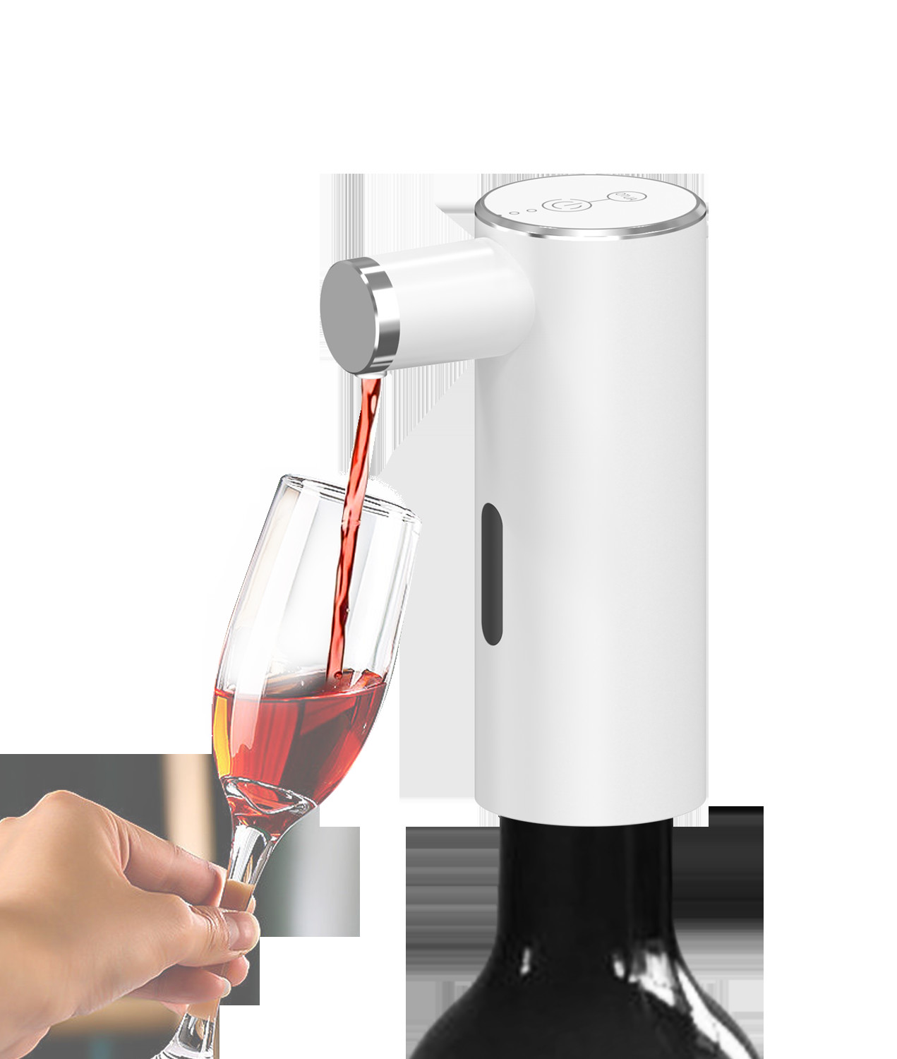 500mah Rechargeable Electric Wine Dispenser 2.5W Powerful ABS Stainless Steel Pump White/Black/Red