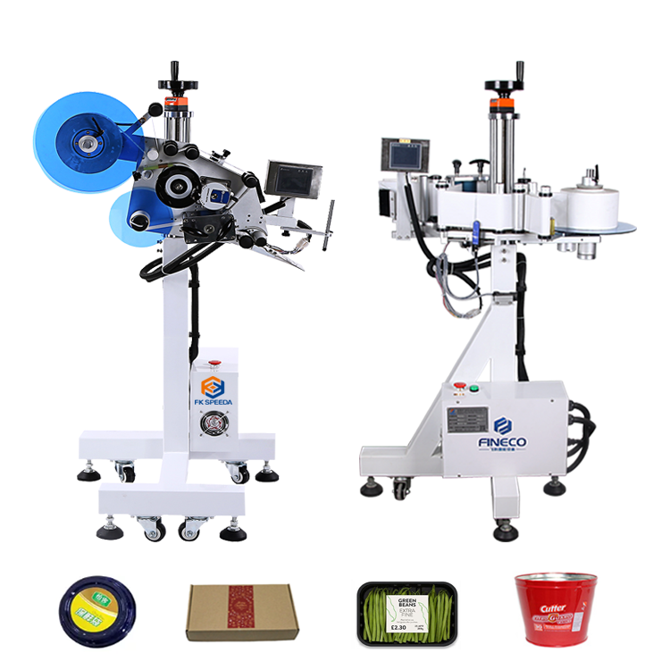 220V/Hz FK835 High Speed Automatic Flat Surface Cardboard Box Corner Labeling Machine