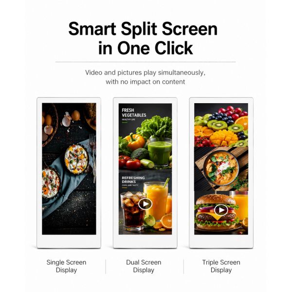 21.5" Ultra Slim Elevator Digital Signage Wall Mounted Lift Advertising LCD Screen Android WiFi Media Player OEM
