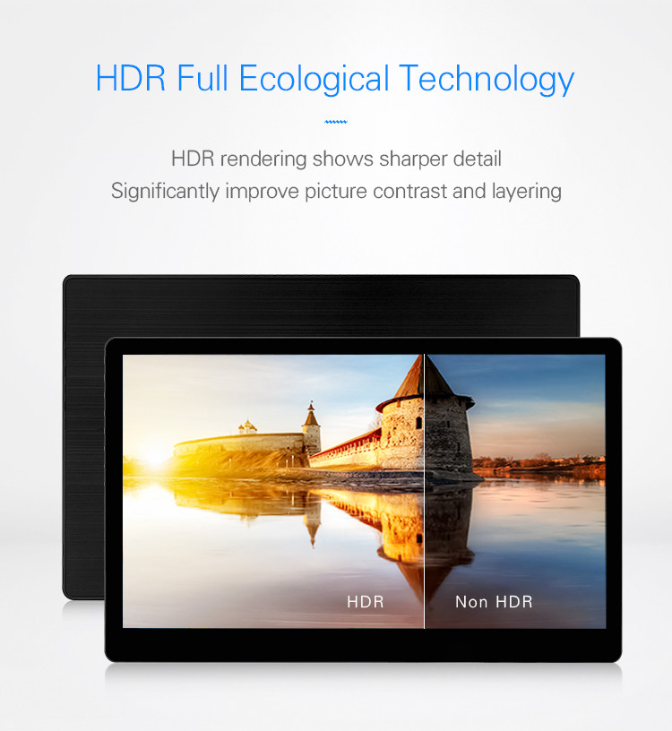 Response Time 12ms Narrow Border 16:9 Portable Video Game Monitor