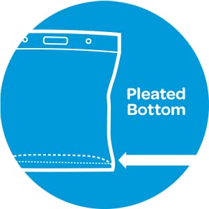 Zip lock. Use as imagined - PLEATED BOTTOM