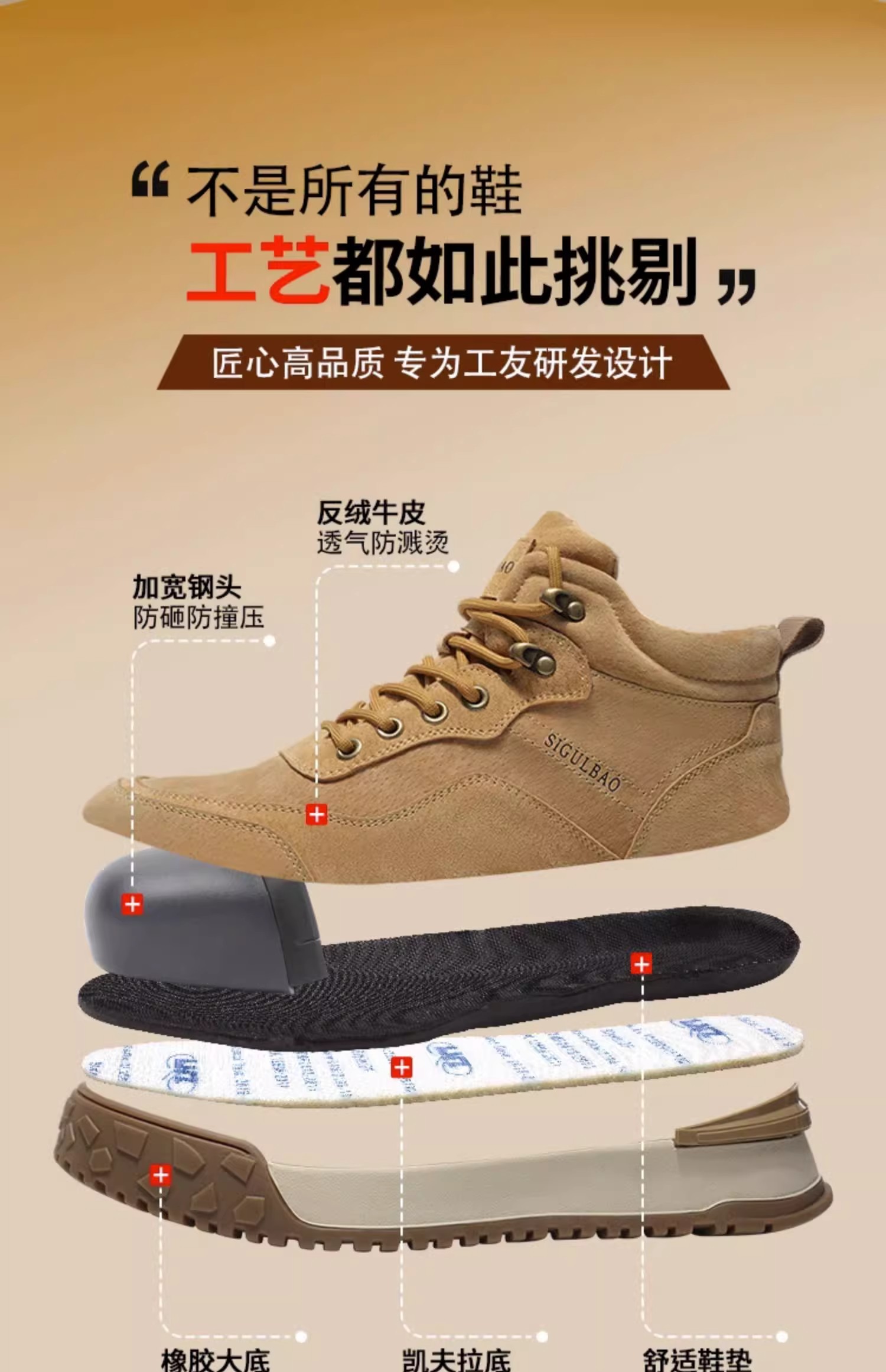 Kevlar Work Boots in Black for Superior Safety in Workplace