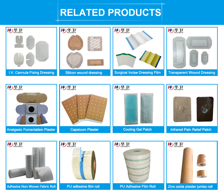comfortable different IV cannula fixation for wound cares dressings