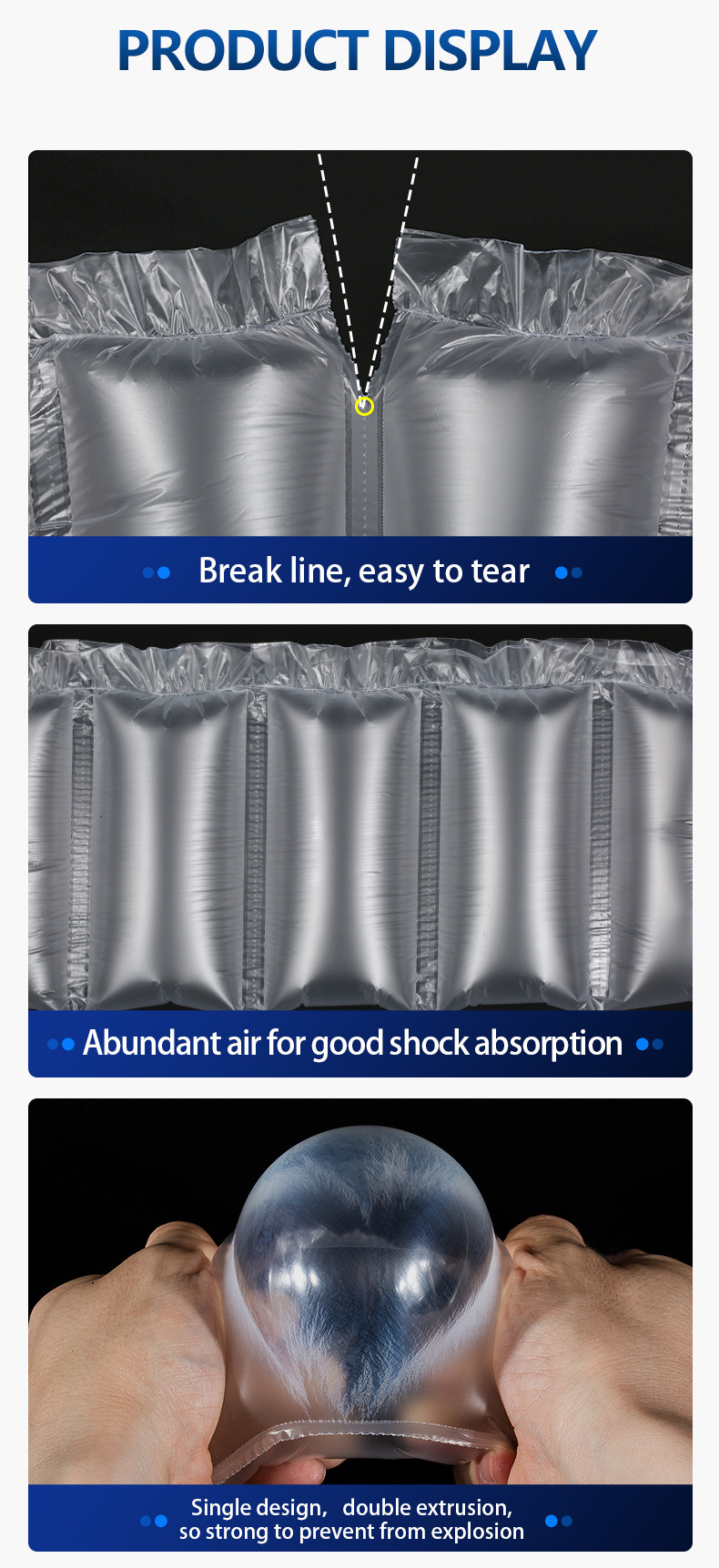 PE HDPE Air Cushion Film Roll