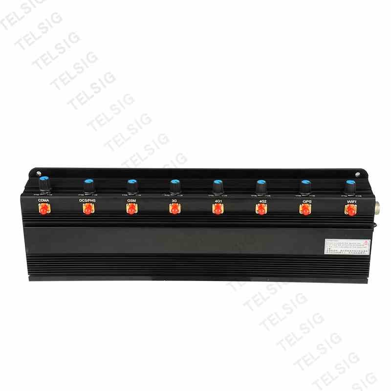 5 - 20 Meter Mobile Jamming Device , 8 Band Cell Phone Disruptor Jammer