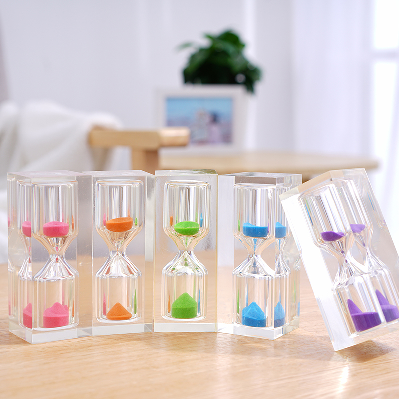 1 3 5 Minute Acrylic Hourglass Custom Crystal Hourglass