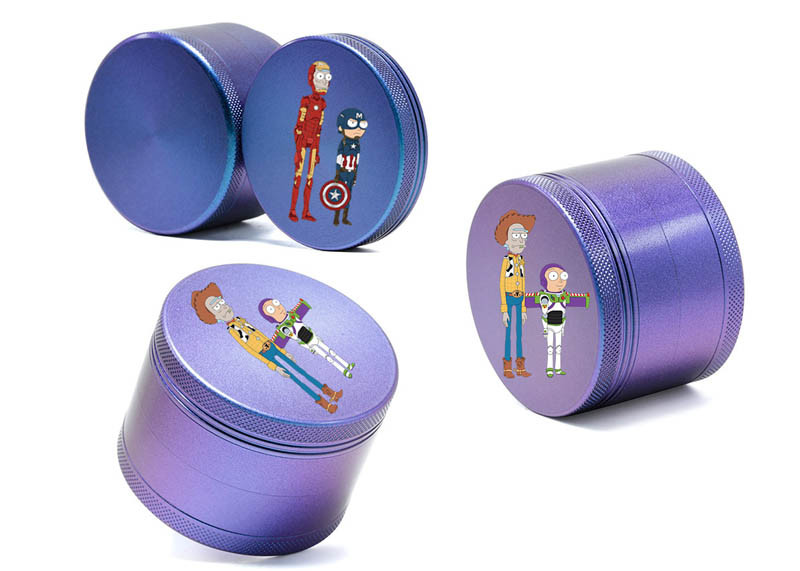 Aluminum Alloy 4 Layer Herb Grinder , 63mm Do Dry Week Marijuana Grass Grinder