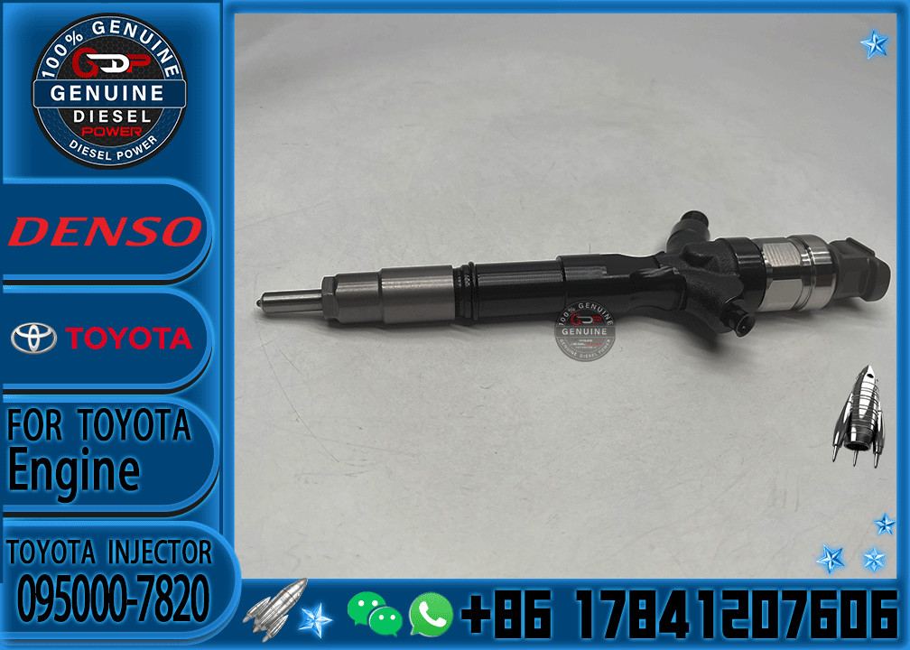 Common Rail Injection Nozzle 095000-7820 Diesel Fuel Injector 23670-30290 For Toyota