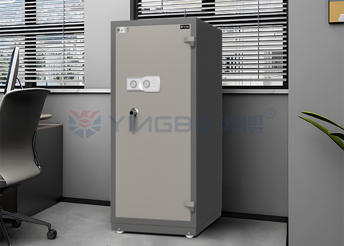 Secure Your Valuables With YB/FG-128 Fire Proof Lockbox Key Unlock And Anti Theft Function