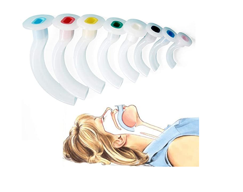 Multi-Color Disposable Oral Airway Tube first aid airway with 9 sizes of plastic oropharyngeal airway