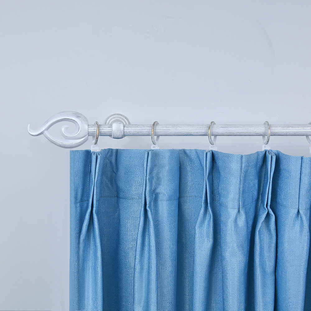 Wavy Pipe Curtain Rods Single Bracket 19MM Diameter 0.6mm Thickness