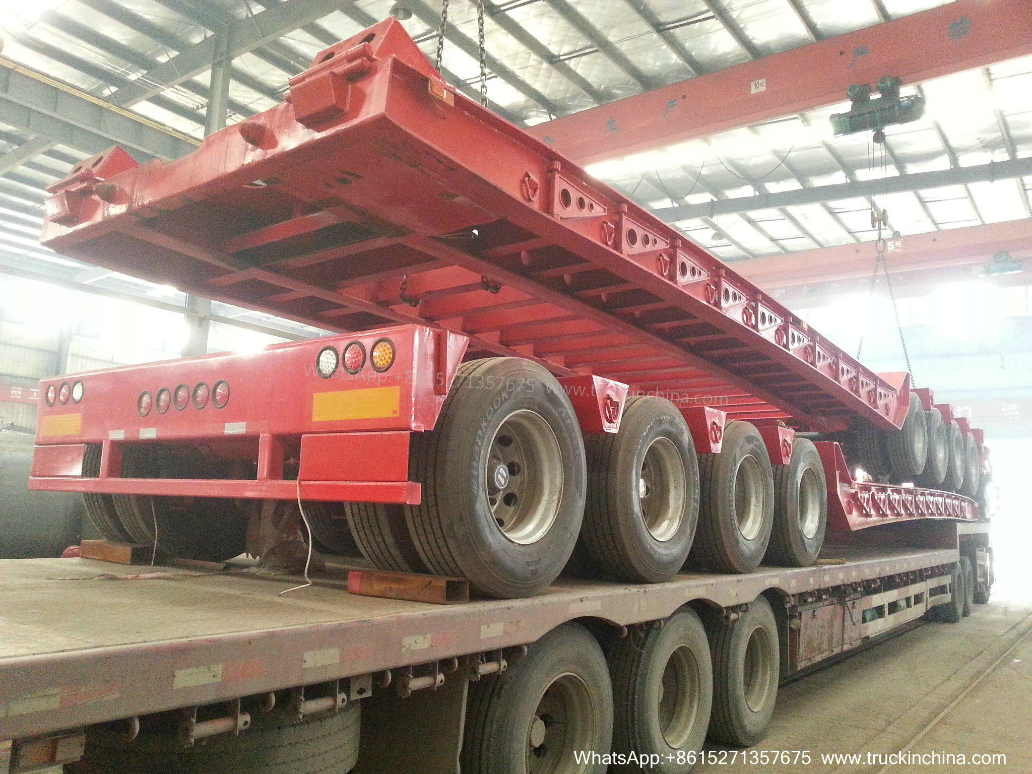 Gooseneck Lowbed Trailer Dolly for Heavy Duty Heavy Machine Lowbed Semi Trailer 80 ton 100Ton WhatsApp:8615271357675